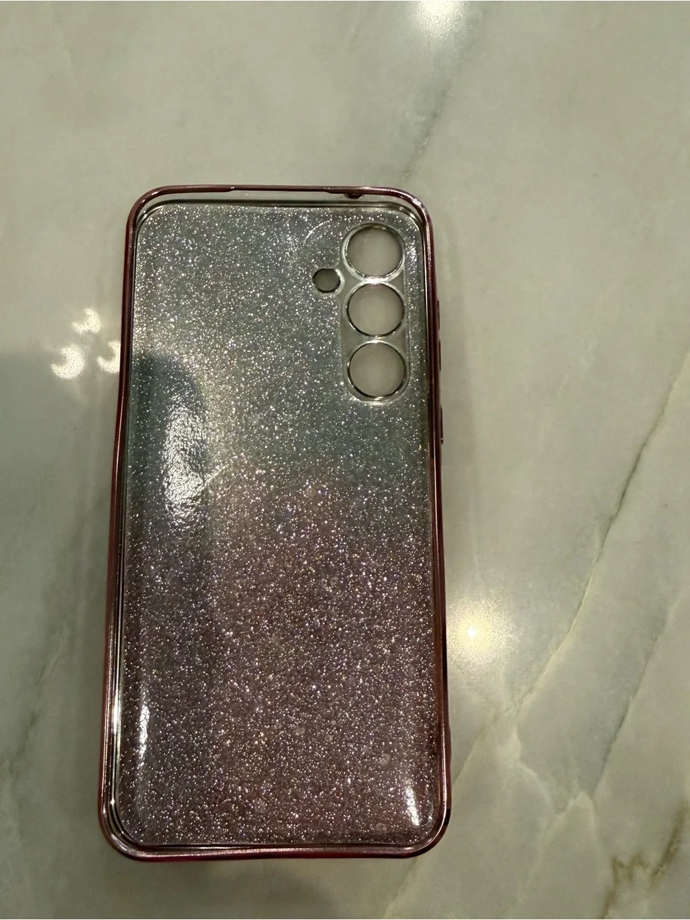 NEW⛱️ Glitter Floral Phone Case with Heart Rhinestone Ring Holder & Lanyard